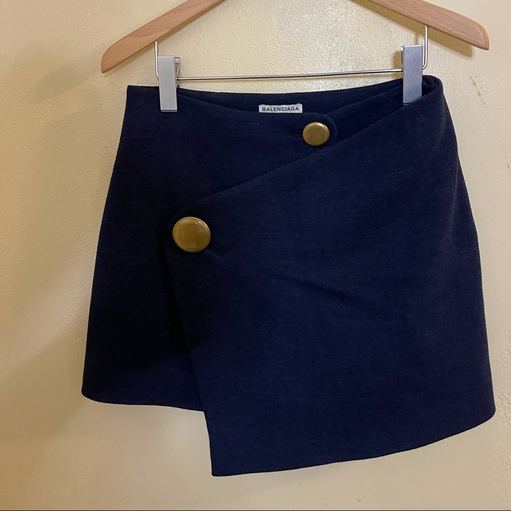 Balenciaga wool skirt